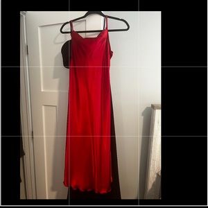 Red Slip Silk Dress worn 1 time. Super comfy!